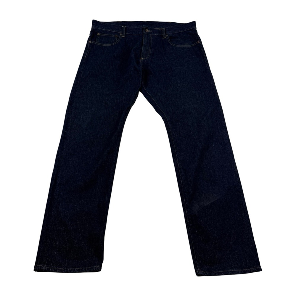 Brooks Brothers Red Fleece 40x32 Blue Slim Fit Cotton Spandex 5 Pocket Jeans